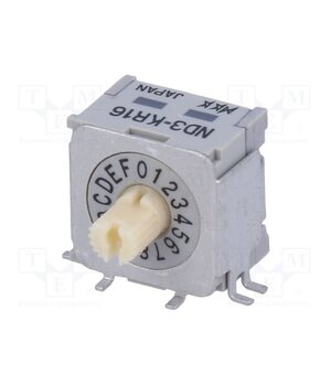 ND3KR16H Encoding switch; HEX/BCD; Pos: 16; angular; Rcont max: 30mΩ; ND3 oVv6s4L5EMKth9JZdTa9DPboMjFHDKCkERVHQje6pWQ