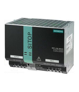 6EP1436-3BA00 Power supply: switching; for DIN rail; 480W; 24VDC; 20A; IP20; 90% EOkbi9EogdjrTCLue2ZMki83ZweN4v6YR9DnpCuMPeM