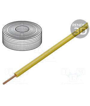 51803 Wire; H07Z-K; stranded; Cu; 6mm2; LSZH; yellow; 450V,750V; 100m k_U5KnYjUHInzY_nQWMjtqKyrbpFvLvSrlsFELvbge0