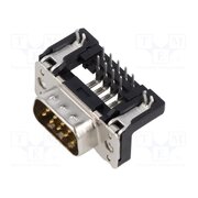 09651627812 Connector: D-Sub; PIN: 9; socket; male; on PCBs; angled 90°; THT nSg-wjmX6KXwQkl6z6kTB6tBMt5vZ16yYxas3gNsA6k