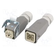 87848110030 Connector: HDC; male + female; 10A; 400V; Han Kit; PIN: 5; 4+PE; M20 B1jIERstLdV8s9TBH12bd1hx7mj6jUKlLK-TuUAAuws