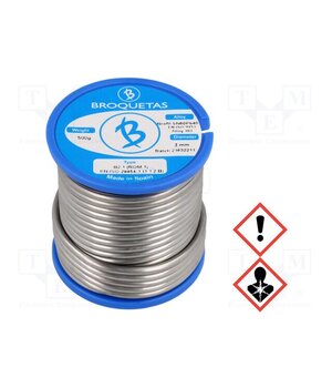 BROFIL 60 B2.1 3.0MM 500G Tin; lead-based; Sn60Pb40; 3mm; 0.5kg; reel; 183÷190°C; Flux: SW26 s25w1QAPnBhJaLQjcZJEWlYfipSrAHUnBlGi_A5rywQ