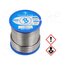 BROFIL 60 B2.1 3.0MM 500G Tin; lead-based; Sn60Pb40; 3mm; 0.5kg; reel; 183÷190°C; Flux: SW26 s25w1QAPnBhJaLQjcZJEWlYfipSrAHUnBlGi_A5rywQ