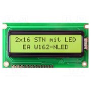 EA W162-NLED Display: LCD; alphanumeric; STN Positive; 16x2; yellow-green; LED WDEM-D2tJD5v0IvndLw64KvozJSpTEOUsx_QRozSuzw