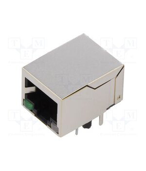 MTJ-88TX1-FSD-LV Connector: RJ45; socket; PIN: 8; shielded,with LED; 8p8c; THT q2iMIFzBQiZIns5dpEMdZ1XOjUtMjize8ERegEZ9NNc