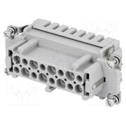 09330162716 Connector: HDC; contact insert; female; 16A; 500V; Han® ES; PIN: 16 gCOs4_O2TQD73dRpJJOiOnCTXa2vb7Cr3FqQwUj7AwM