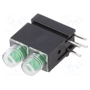 1801.8835 LED; in housing; 3.9mm; No.of diodes: 2; green; 20mA; 40°; 10÷20mcd L_T_2c3j54G5OCuVbP1u5E7MkM9zx7iafuYThaYg42g