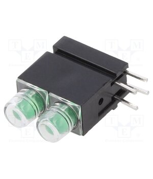 1801.8835 LED; in housing; 3.9mm; No.of diodes: 2; green; 20mA; 40°; 10÷20mcd L_T_2c3j54G5OCuVbP1u5E7MkM9zx7iafuYThaYg42g