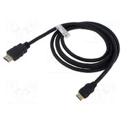 74082 Cable; HDMI plug,mini HDMI plug; PVC; Len: 1.5m; black; Core: CCS iGGQOcAWgZ4iyNhzIGmES53dpPaAUlCAfakBEYfE-ME