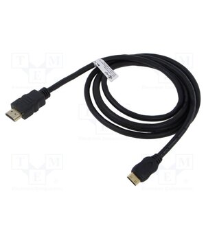 74082 Cable; HDMI plug,mini HDMI plug; PVC; Len: 1.5m; black; Core: CCS iGGQOcAWgZ4iyNhzIGmES53dpPaAUlCAfakBEYfE-ME