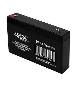 RECHARGEABLE BATTERY SLA  6V, 1.3Ah, 97x24x51mm BA061_1.jpg