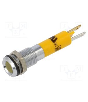 19010252 Indicator: LED; superflat; yellow; 12VDC; Ø8mm; IP40; connectors um78JK4MU-kNK-rhZB4TG9N-YdeUNw2a75LuDFOJAYk