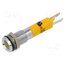 19010252 Indicator: LED; superflat; yellow; 12VDC; Ø8mm; IP40; connectors um78JK4MU-kNK-rhZB4TG9N-YdeUNw2a75LuDFOJAYk