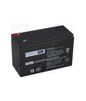 RECHARGEABLE BATTERY AGM VRLA 12V 7Ah, 151x65x94 mm, COSI BA127C.jpg