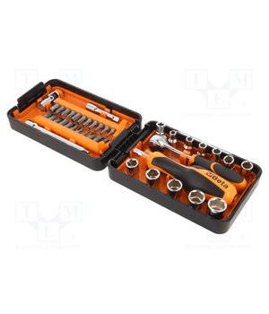 900/C39N Wrench-set; 6-angles,socket spanner; Mounting: 1/4"; 39pcs. Glj2PqmAYhoWptUEuShFIu48tM5dlC43mrHs4S2nKGc