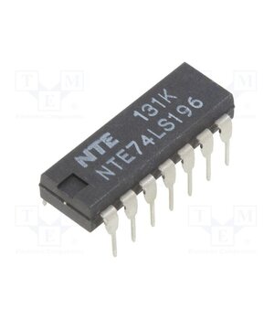 NTE74LS196 IC: digital; decade counter,latch; TTL; THT; DIP14 tsSQLqZLtLbBSaMOYqV3zzQjx4csQkgNO9GhvL5zBLs