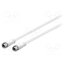 66622 Cable; 2m; F plug,both sides; PVC; white; 75Ω PHILe7uYXv6qYE1lnWFkt4gsRdOhIWdbBxIGW00ngMc