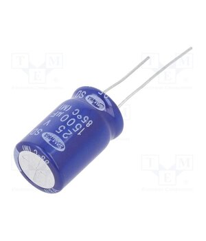 SD1E158M12020PL Capacitor: electrolytic; THT; 1500uF; 25VDC; Ø12.5x20mm; ±20%; SD LpgQm58MUroHpHRZNVqHm7jAeiMQQFaZ4sWMydvLHy4