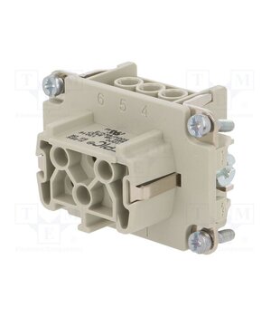10191000 Connector: HDC; contact insert; female; EPIC H-BE; PIN: 6; 16A; 500V cFOeKpH2PTuO5RGDglWaxh1HsVbfTfkMMl_qMXGjlwU