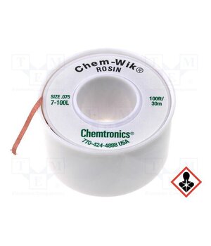 CHEM-WIK LA Tape: desoldering; halide-free,rosin,ROL0; W: 1.9mm; L: 30m R5n-tPMn-E1DLEXrh8Y9VVLDd9sWrwb0qZwDfVZut8k