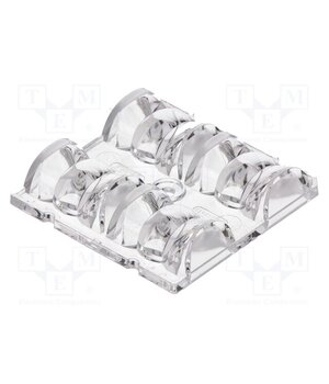 C13749_HB-2X2-O LED lens; square; transparent; 19÷30°; H: 10.6mm; Body dim: 50x50mm gb-aFhAdbA3O_NvQNkzt4xYpEMXtgv2m4jV_a7e-L6c