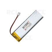 RECHARGEABLE BATTERY Li-Po 3.7V 300mAh, 5x30x92mm, with PH2.0 connector BALP053092.jpg