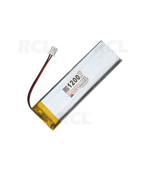 RECHARGEABLE BATTERY Li-Po 3.7V 300mAh, 5x30x92mm, with PH2.0 connector BALP053092.jpg