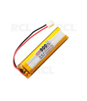 RECHARGEABLE BATTERY Li-Po 3.7V 900mAh, 8x16x60mm, with PH2.0 connector BALP081660.jpg