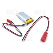 RECHARGEABLE BATTERY  Li-Po 3.7V 620mAh, 8.5x20x40mm, with JST SYR-02T connector BALP082040.jpg