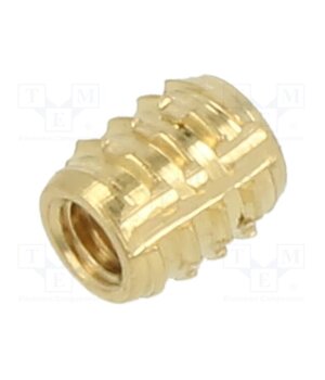 145M2 Threaded insert; brass; M2; BN 37915; L: 4mm; for plastic; TRISERT® MTBKhPHK4V4agnQyf7OSI0czMuJn20svCvNT3SDZ_wU
