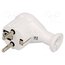W-10121 Connector: AC supply; male; plug; 2P+PE; 230VAC; 16A; white; PIN: 3 Z1Qj1N_o3zwhb0xp4iUhVwPNgKyg4kwBApgRhVcie1o