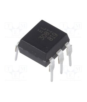 EL3081 Optotriac; 5kV; zero voltage crossing driver; DIP6; Ch: 1; EL308X 2Bfk0a7Piwh0GhiLriBYTotqKMc2fZjvFv2VifB1cJk