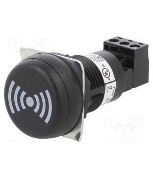 812500405 Signaller: sound; buzzer; 24VDC; 24VAC; ESK; IP65; black; on panel 5pHA1EVKYpysVPQSxT6Bm9LpTbGdXJsR8owWTixttew