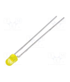 TLLY4400 LED; yellow; 3mm; 0.63÷1.2mcd; 50°; Front: convex; 2.4÷2.9VDC CNc_hmyvAji1y5Zn6npyt58-kmYrbAj8B3hL9gHOycw