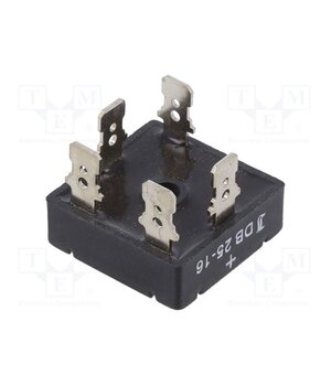 DB25-16 Bridge rectifier: three-phase; Urmax: 1.6kV; If: 25A; Ifsm: 350A 4pcyp-MxJZjteNLJUOP-Cr3BLgdYgx2Bm65SoL2ImJM