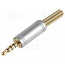 KIŠTUKAS 3.5mm Jack 4pin metalinis, PSG03880 CKI008HQ.jpg