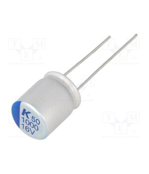 A750MS108M1CAAE013 Capacitor: polymer; low ESR; 1000uF; 16VDC; THT; ESR: 13mΩ; A750 zITl3OGdDUtiL25oPp4LwedGxBPdnM3z2ZmJmoazylg