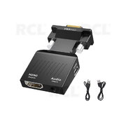 VGA uz HDMI adaptera pārveidotājs ar audio barošanas kabeli

 CPEK027.jpg