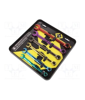 T4345/6ST Wrench-set; combination spanner; Chrom-vanadium steel; 6pcs. aYwC1orrS6DaLKgeeFkYeUIEwcXMOKhrxVHjeWieygI