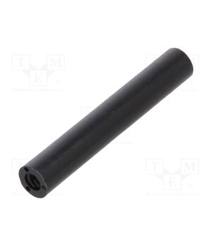 181RDX18 Spacer sleeve; cylindrical; polyamide; M2; L: 18mm; Øout: 4mm; black QyTWlQN0q4omZ2P3_9p8ZZq8iyR7gZh86tPmvg_5-LE