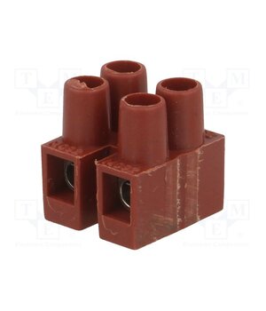 BM 92FS2 Connector: terminal block; 250V; with wire protector; brown kTjy8EL8CEICRTNqmcOXuOH5i323TsQxK5KDpKkCIKI