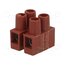 BM 92FS2 Connector: terminal block; 250V; with wire protector; brown kTjy8EL8CEICRTNqmcOXuOH5i323TsQxK5KDpKkCIKI