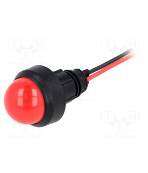 LR-D20-220DC Indicator: LED; prominent; red; 220VDC; Ø13mm; IP40 ...