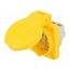 105-0E Connector: AC supply; socket; 2P+PE; 250VAC; 16A; yellow; PIN: 3 fpuTQ_RHxxVCsxiWN_NezVOaYNJ2pD8quFwkN-sfIUI