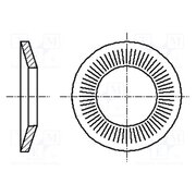 2064138 Washer; conical; M4; D=10mm; h=1.4mm; A2 stainless steel; BN 2332 vDEWugOaCXuGXmD10KMVUuP0BhPvZcvOEfBVpjFr6mI