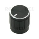 RANKENĖLĖ POTENCIOMETRUI ø15x17mm, 6mm ašiai, aliuminis