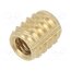 136M4 Threaded insert; brass; M4; BN 37915; L: 7.1mm; for plastic ifQLqMs2YKT83c_8vShhE41hQthlmB1pHB9vegd2Buw