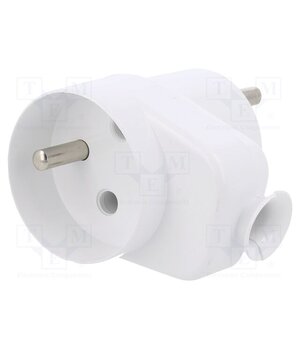 W-97407 Connector: AC supply; male; plug; 2P+PE; 250VAC; 16A; white; PIN: 3 VOMBSokdy4NsMMKEifGfSZ-hlhFdPQnUiVztqHXZuXM