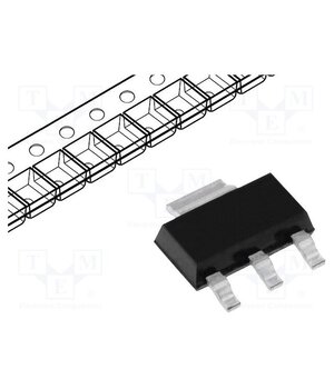 MCP1755S-3302E/DB IC: voltage regulator; LDO,linear,fixed; 3.3V; 0.3A; SOT223-3; SMD 1XYtMG3LpvZF9sGoezslmn3qAYg7KItpJZy66km8Iec