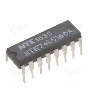 NTE74LS160A IC: digital; 4bit,decade counter,synchronous; TTL; THT; DIP16 RixenmgOgXymtCdquM_-DiJfpKzBO5JKI1nRWlLFhlg